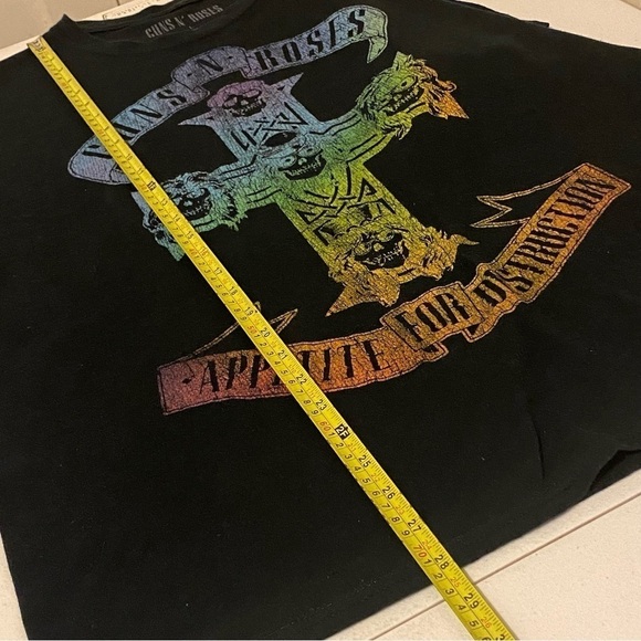 Vintage Guns And Roses Tour Shirt Appetite For Destruction Size L Short Sleeve - Picture 10 of 10